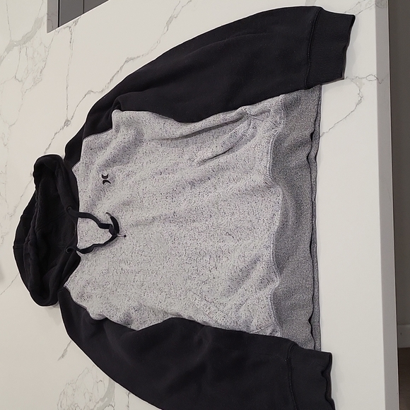 2 Hurley Men's XL Sweatshirts 1 gray/black and 1 blue/teal - Picture 5 of 6